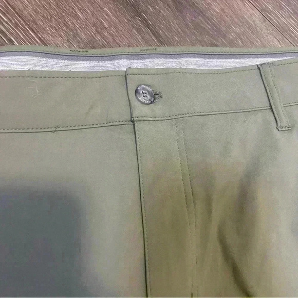 Waterproof vintage casual mens‎ flex pants 38wx32 olive green - Picture 4 of 7